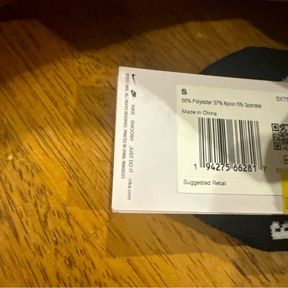 Nike Multipler No Show Socks 2 Pair Black SX7554 010 Small 4-6 New With Tags - Picture 5 of 5